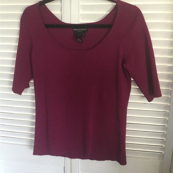 Dana Buchman Scoop Neck Top Size M - Picture 2 of 4